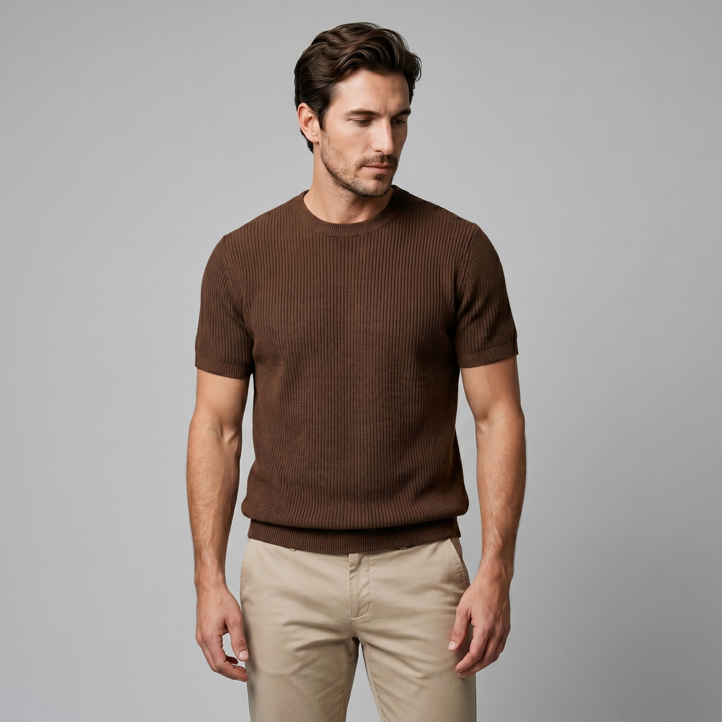 Andrés | Jersey de Punto para Hombre con Textura Vertical 5