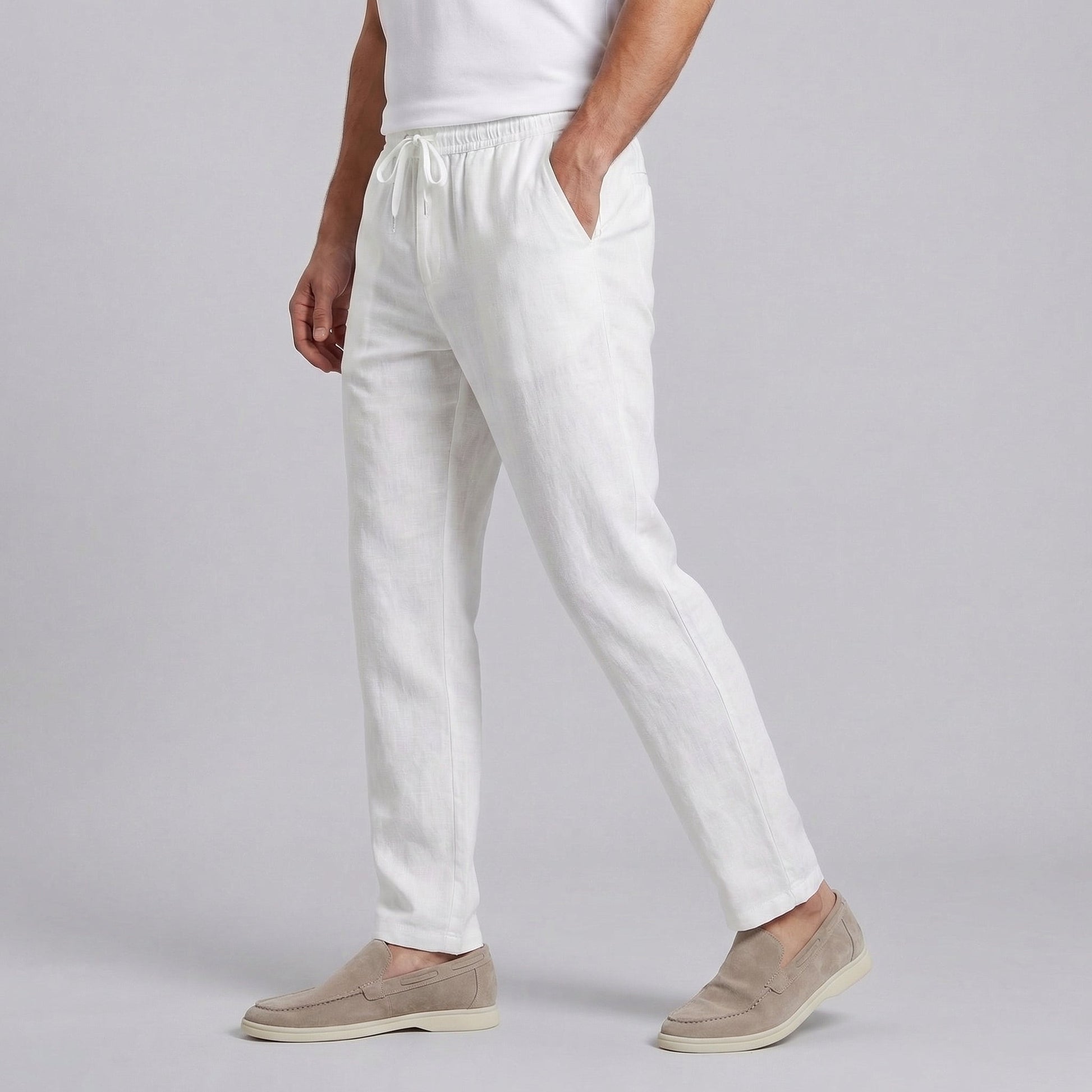 Andrés | Pantalón Casual de Lino para Hombre con Corte Amplio 1
