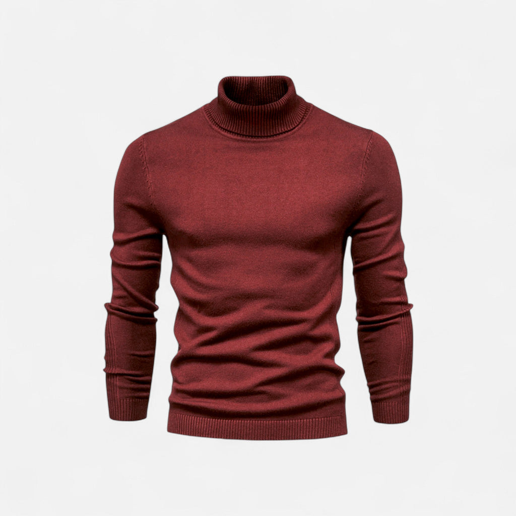 Andrés | Suéter de Cuello Alto de Algodón Premium para Hombre 0