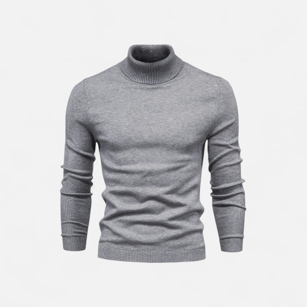 Andrés | Suéter de Cuello Alto de Algodón Premium para Hombre 10