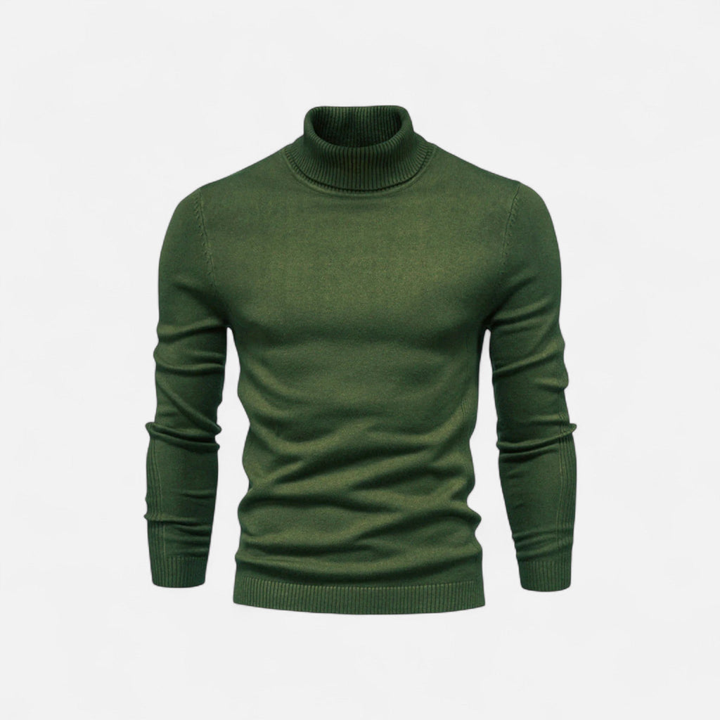 Andrés | Suéter de Cuello Alto de Algodón Premium para Hombre 14