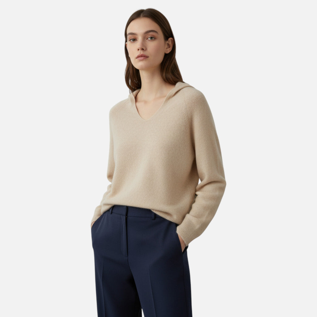 Clara | Suéter con Capucha de Lana Merino para Mujer con Estilo Elegante 1