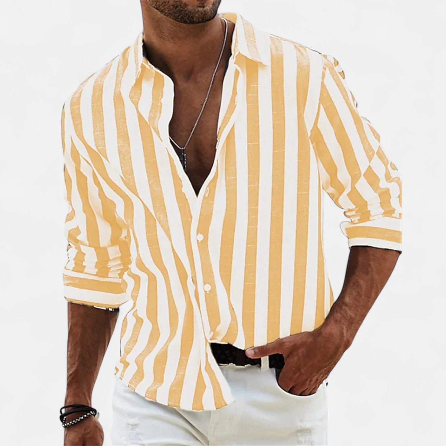 Diego | Camisa de Lino Riviera para Hombre con Estilo Veraniego 1