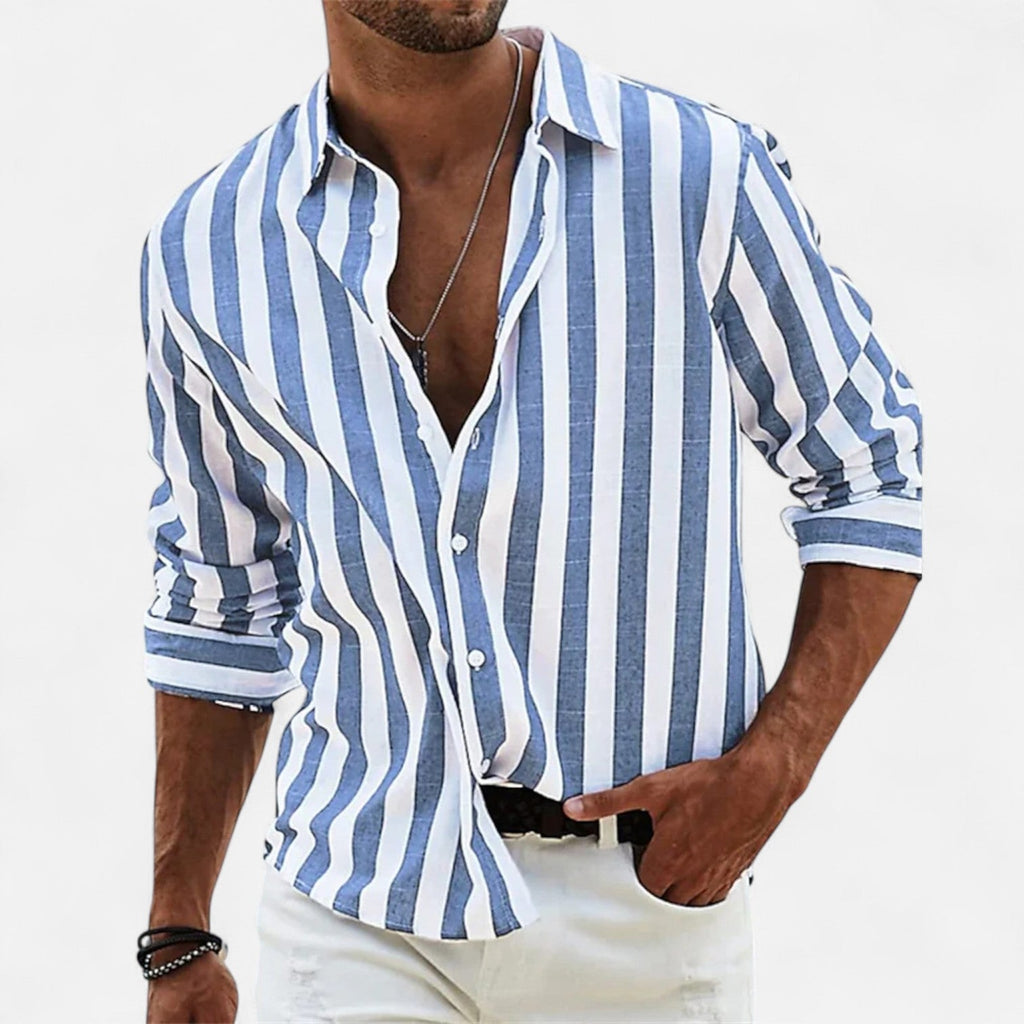 Diego | Camisa de Lino Riviera para Hombre con Estilo Veraniego 3