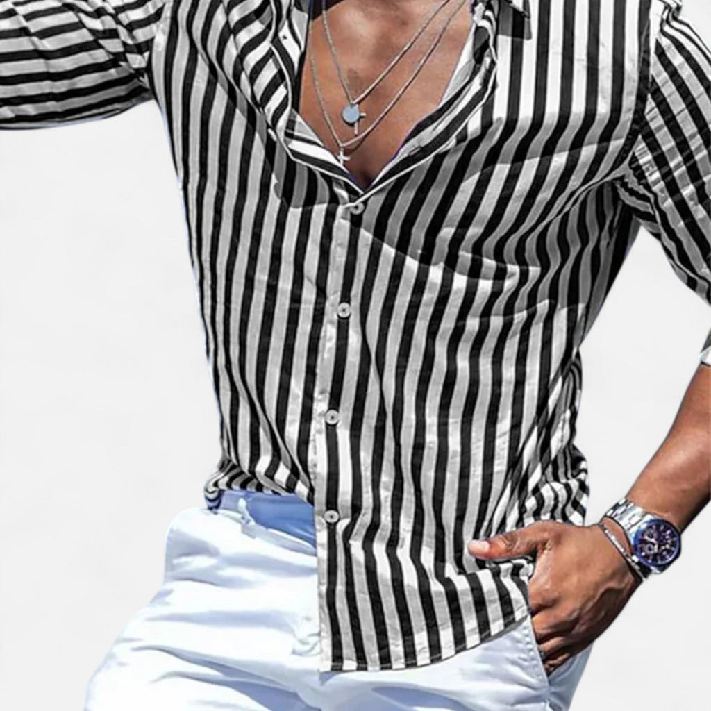Diego | Camisa de Lino Riviera para Hombre con Estilo Veraniego 5