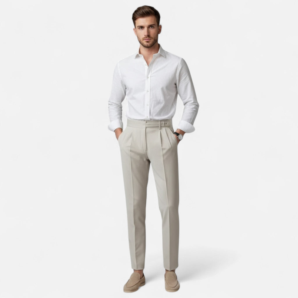 Diego | Pantalón Elegante de Estilo Italiano para Hombre con Corte Refinado y Tejido de Calidad 1