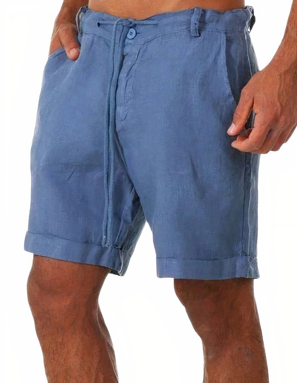 Diego | Pantalones Cortos de Lino con Puños para Hombre en Verano 2