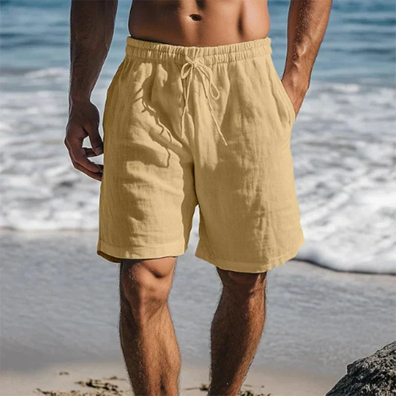Diego | Pantalones Cortos de Lino para Hombre con Cintura Ajustable 5