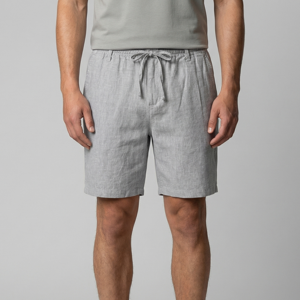 Diego | Pantalones Cortos de Lino para Hombre con Estilo Casual 11