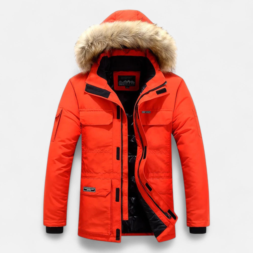 Diego | Parka de Plumón de Invierno para Hombre con Capucha y Forro Polar 5