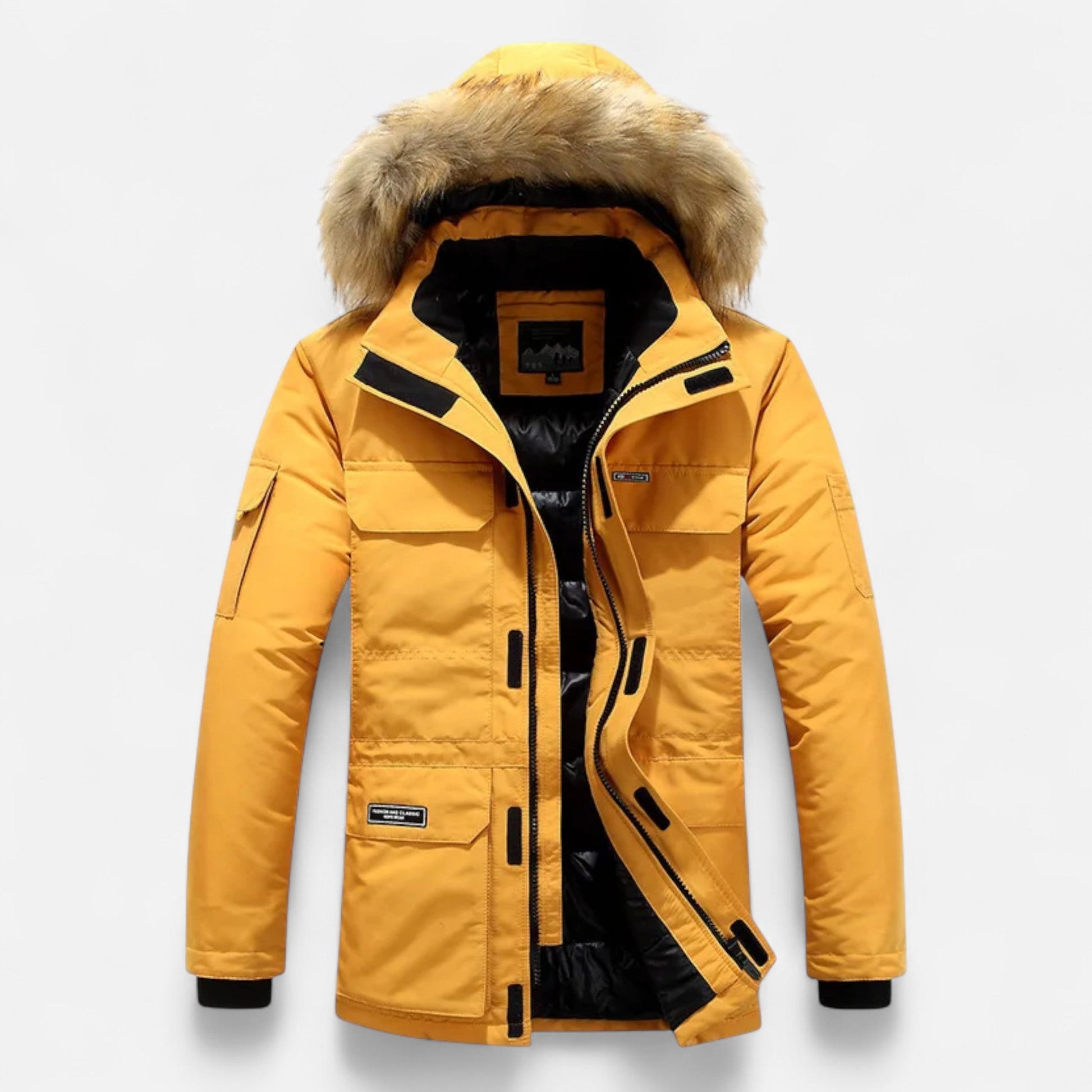 Diego | Parka de Plumón de Invierno para Hombre con Capucha y Forro Polar 6