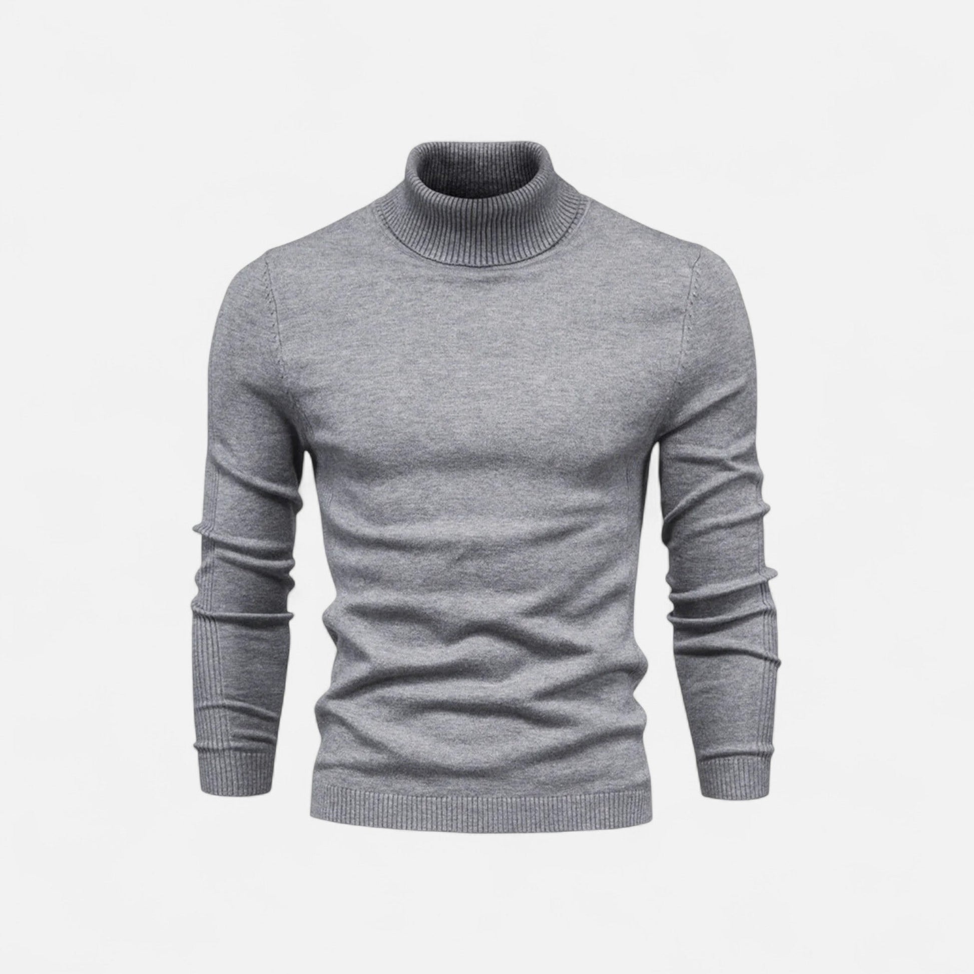 Diego | Suéter de Cuello Alto de Algodón para Hombre con Estilo Atemporal 13