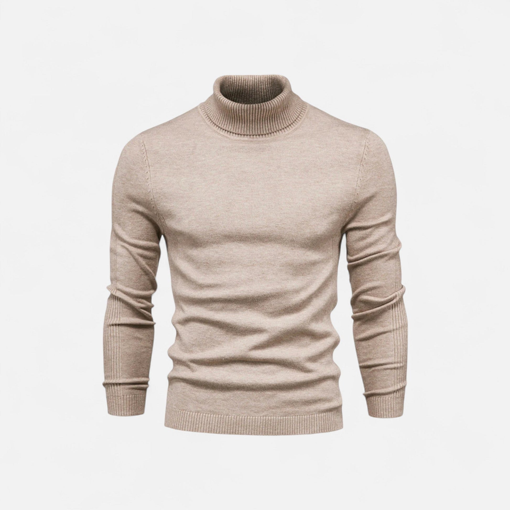 Diego | Suéter de Cuello Alto de Algodón para Hombre con Estilo Atemporal 3