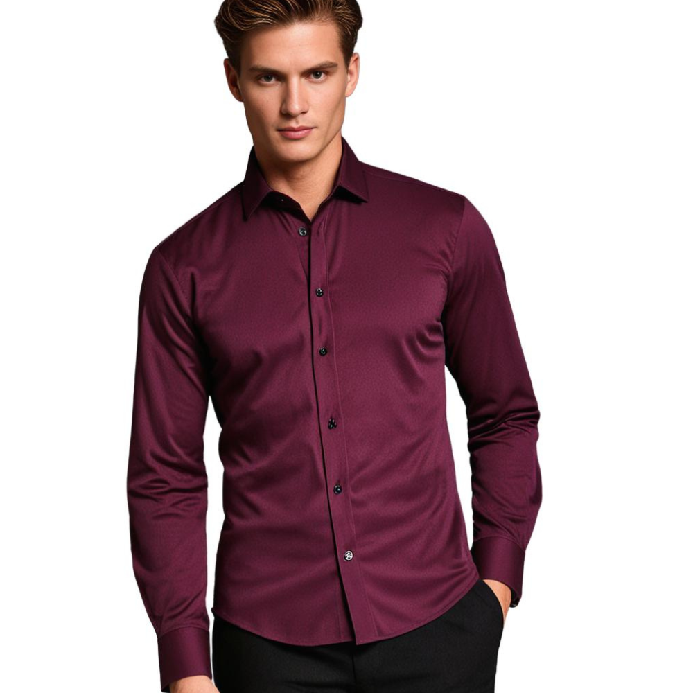 Ethan | Elegante Camisa Slim Fit de Manga Larga para Hombre 0