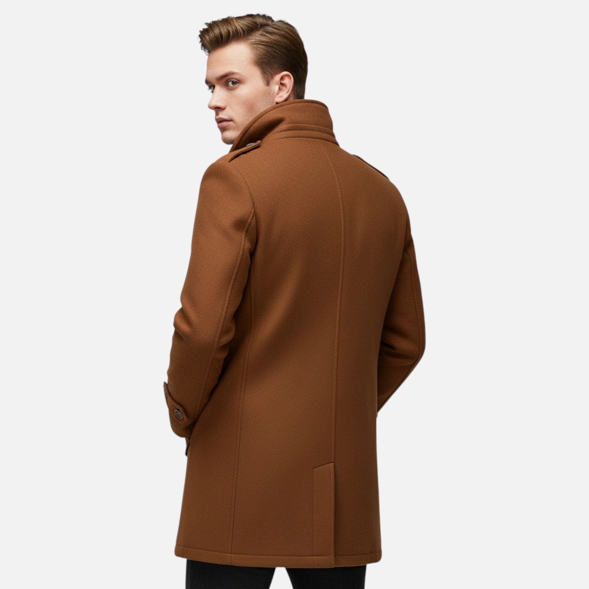 Fernando | Abrigo de Invierno de Lana con Cuello Doble para Hombre 2