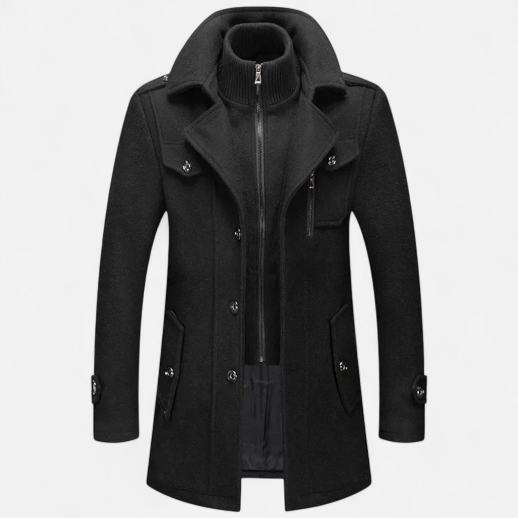 Fernando | Abrigo de Invierno de Lana con Cuello Doble para Hombre 4