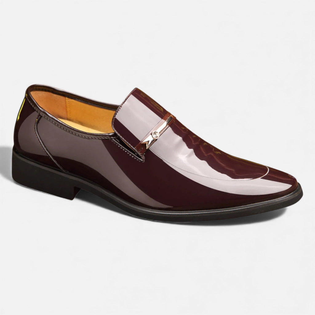 Fernando | Mocasines Brillantes de Vestir para Hombre con Estilo Clásico 0