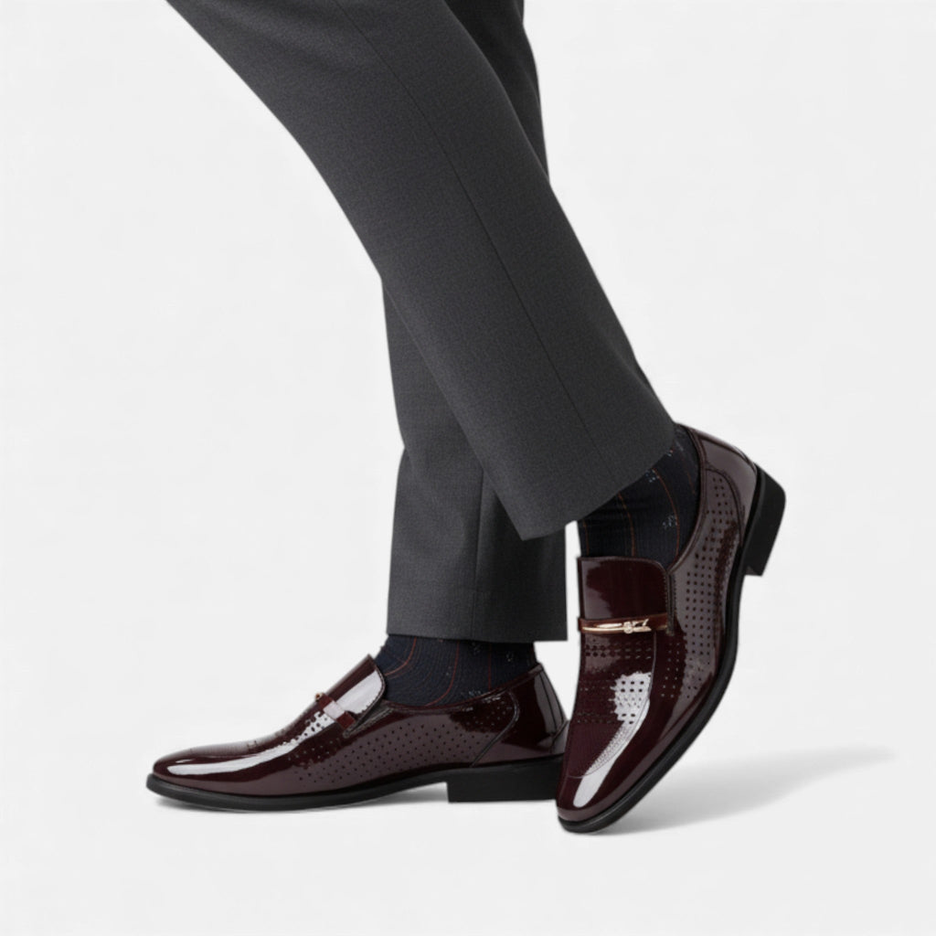 Fernando | Mocasines Brillantes de Vestir para Hombre con Estilo Clásico 4