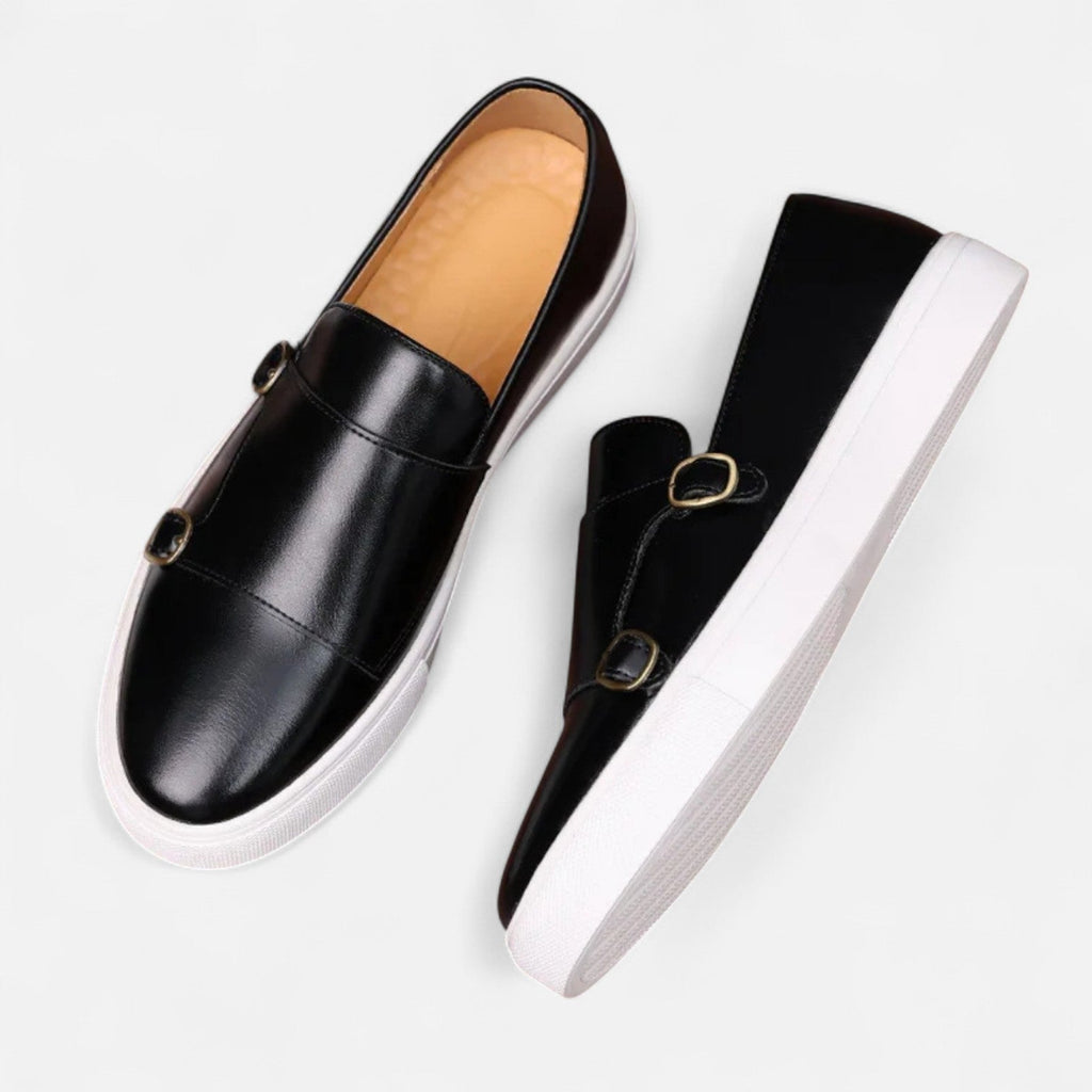 Fernando | Mocasines con Hebillas de Cuero para Hombre Elegantes 4