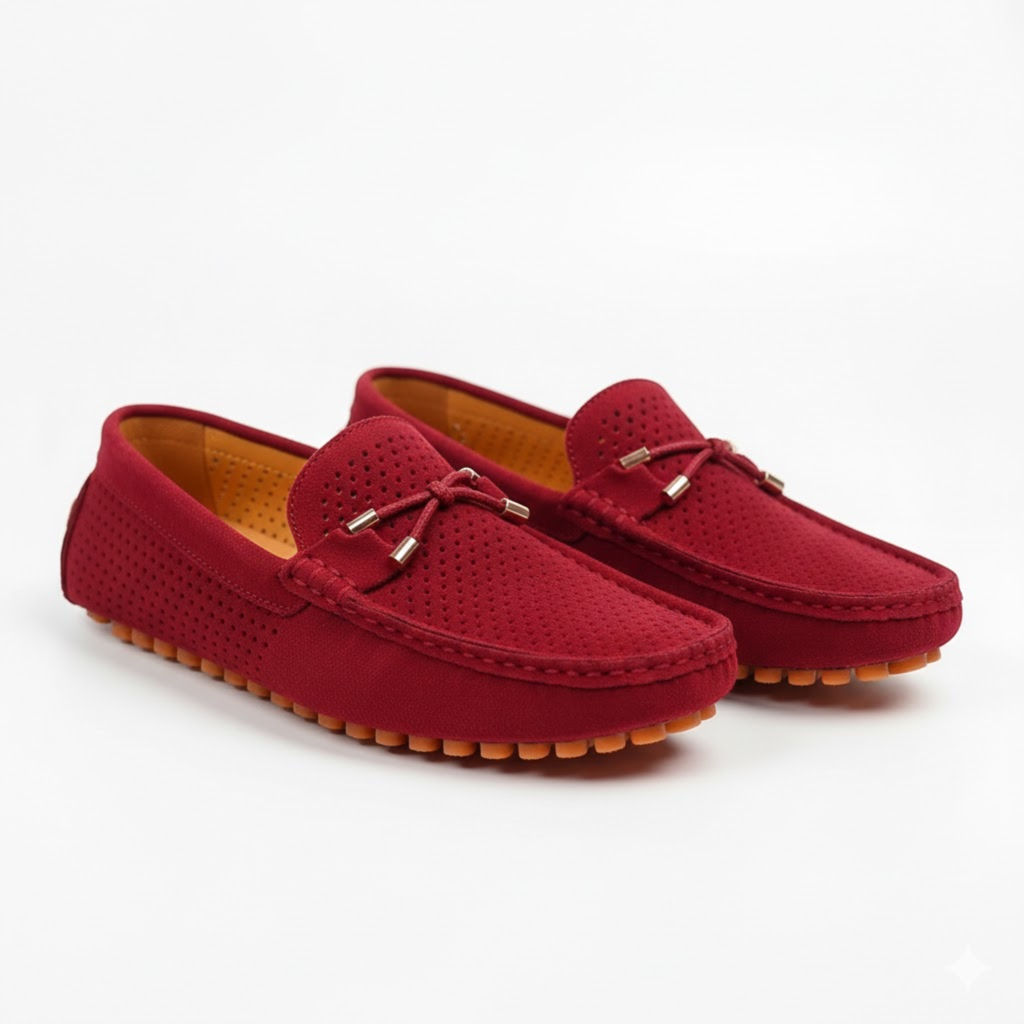 Fernando | Mocasines de Piel para Hombre con Diseño Perforado y Suela Antideslizante 0