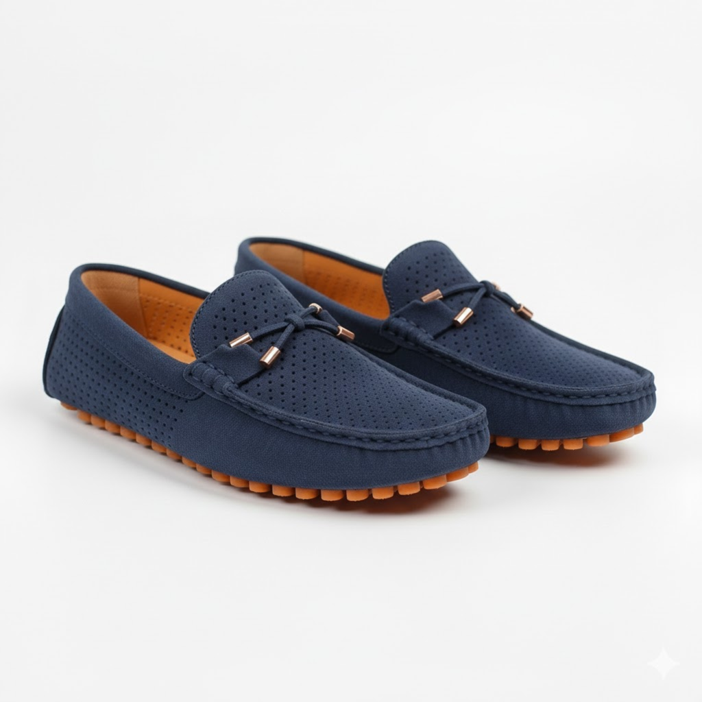Fernando | Mocasines de Piel para Hombre con Diseño Perforado y Suela Antideslizante 4