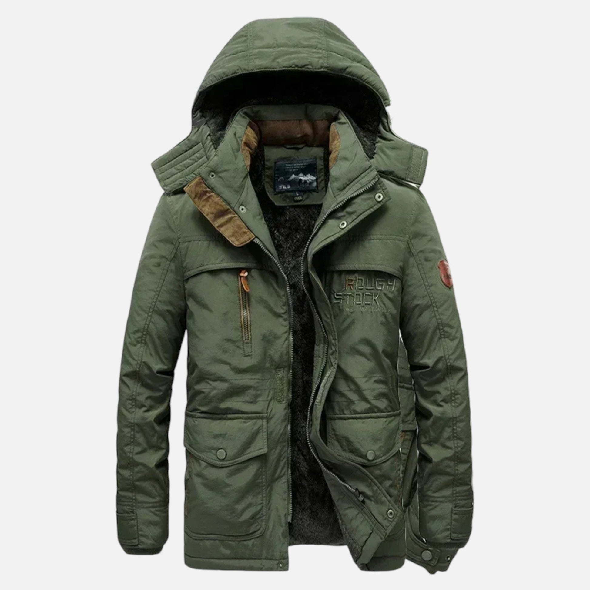 Fernando | Parka Larga Impermeable de Invierno para Hombre con Capucha 0