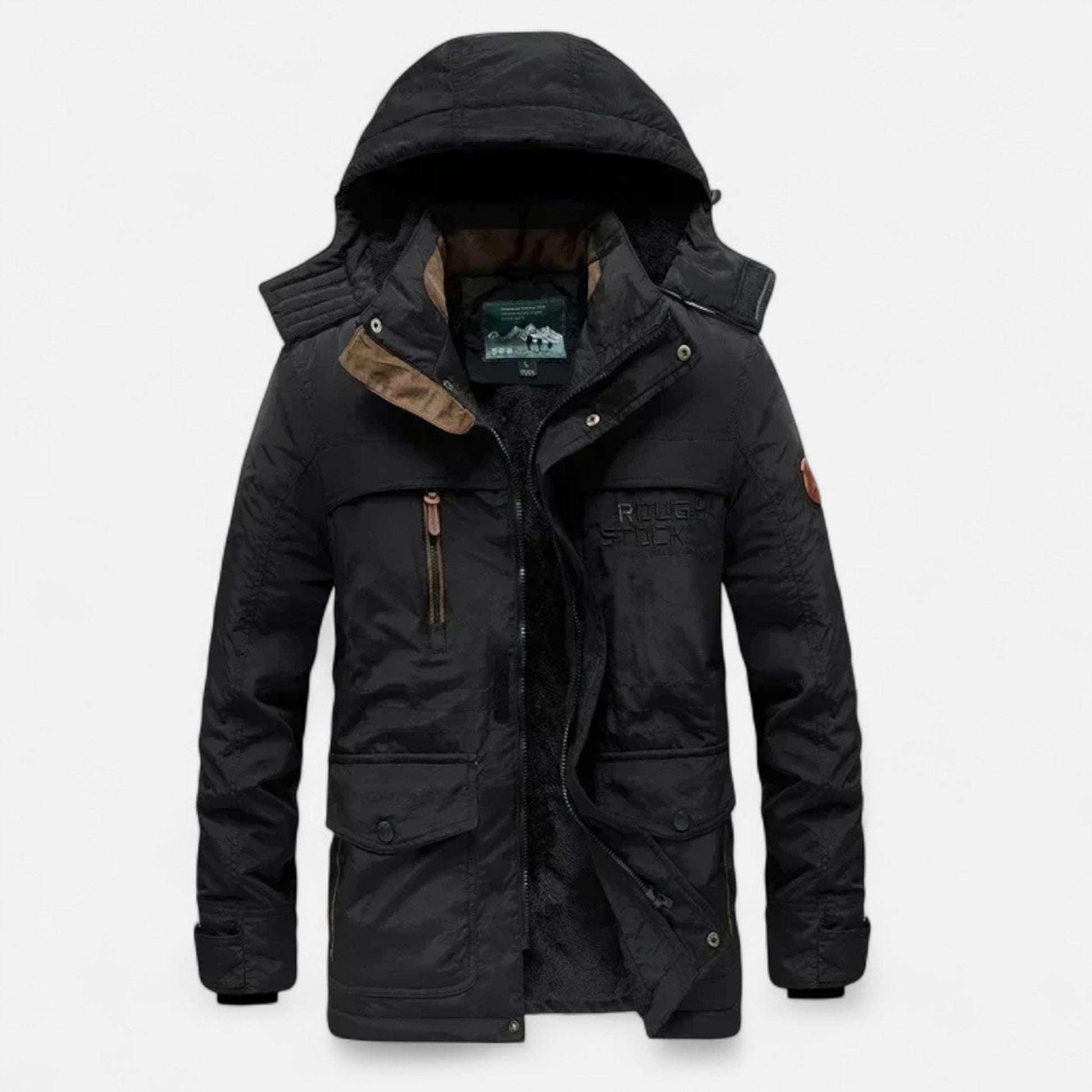 Fernando | Parka Larga Impermeable de Invierno para Hombre con Capucha 4