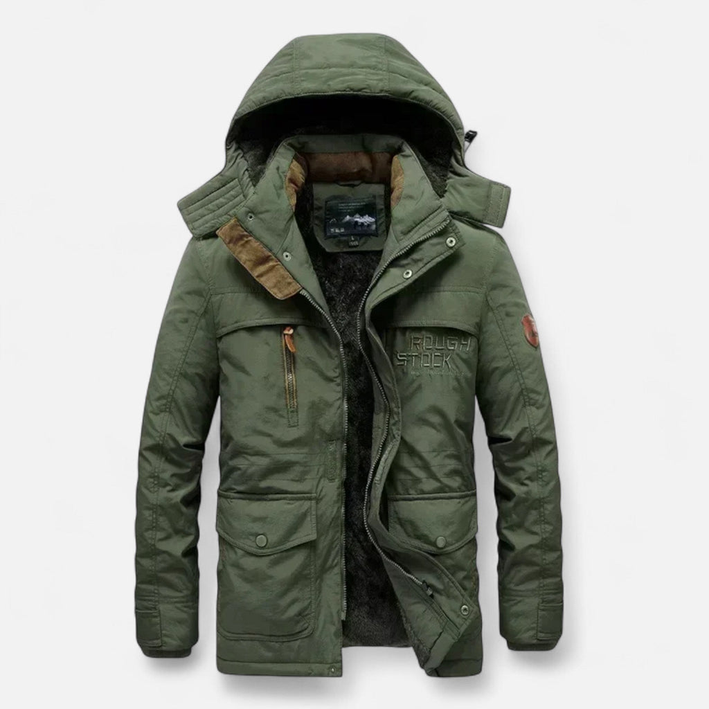 Fernando | Parka Larga Impermeable de Invierno para Hombre con Capucha 6