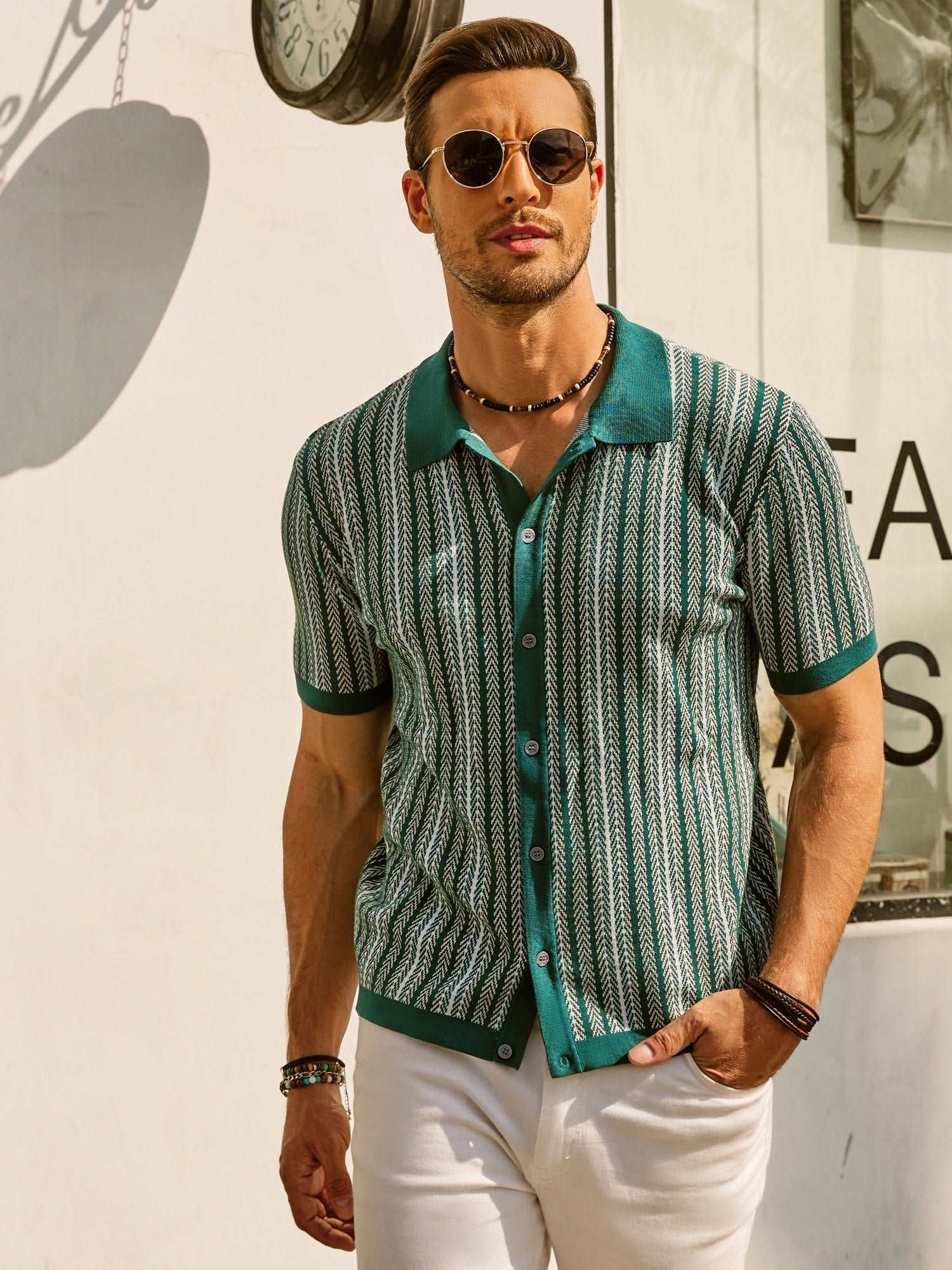 Fernando | Polo de Punto a Rayas para Hombre con Estilo Vintage 3