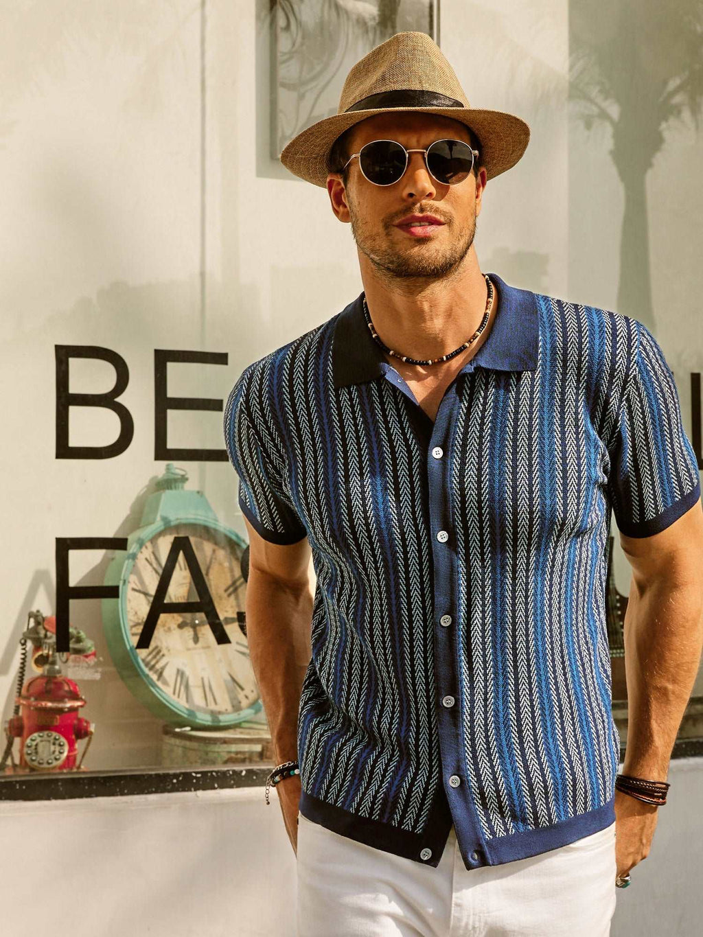 Fernando | Polo de Punto a Rayas para Hombre con Estilo Vintage 7