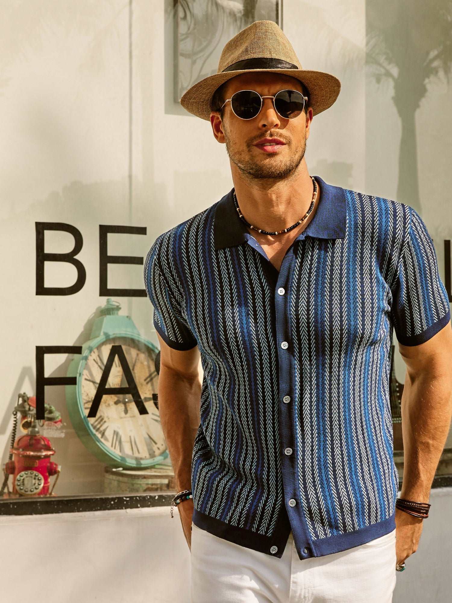 Fernando | Polo de Punto a Rayas para Hombre con Estilo Vintage 7