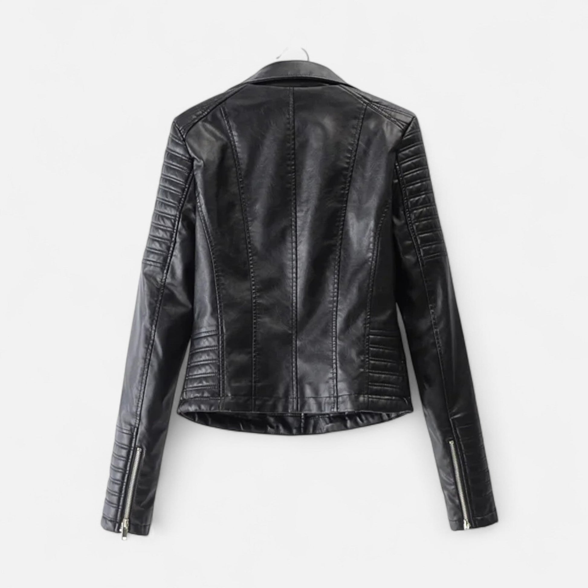 Isabel | Chaqueta de Cuero para Mujer con Diseño Biker Elegante 3