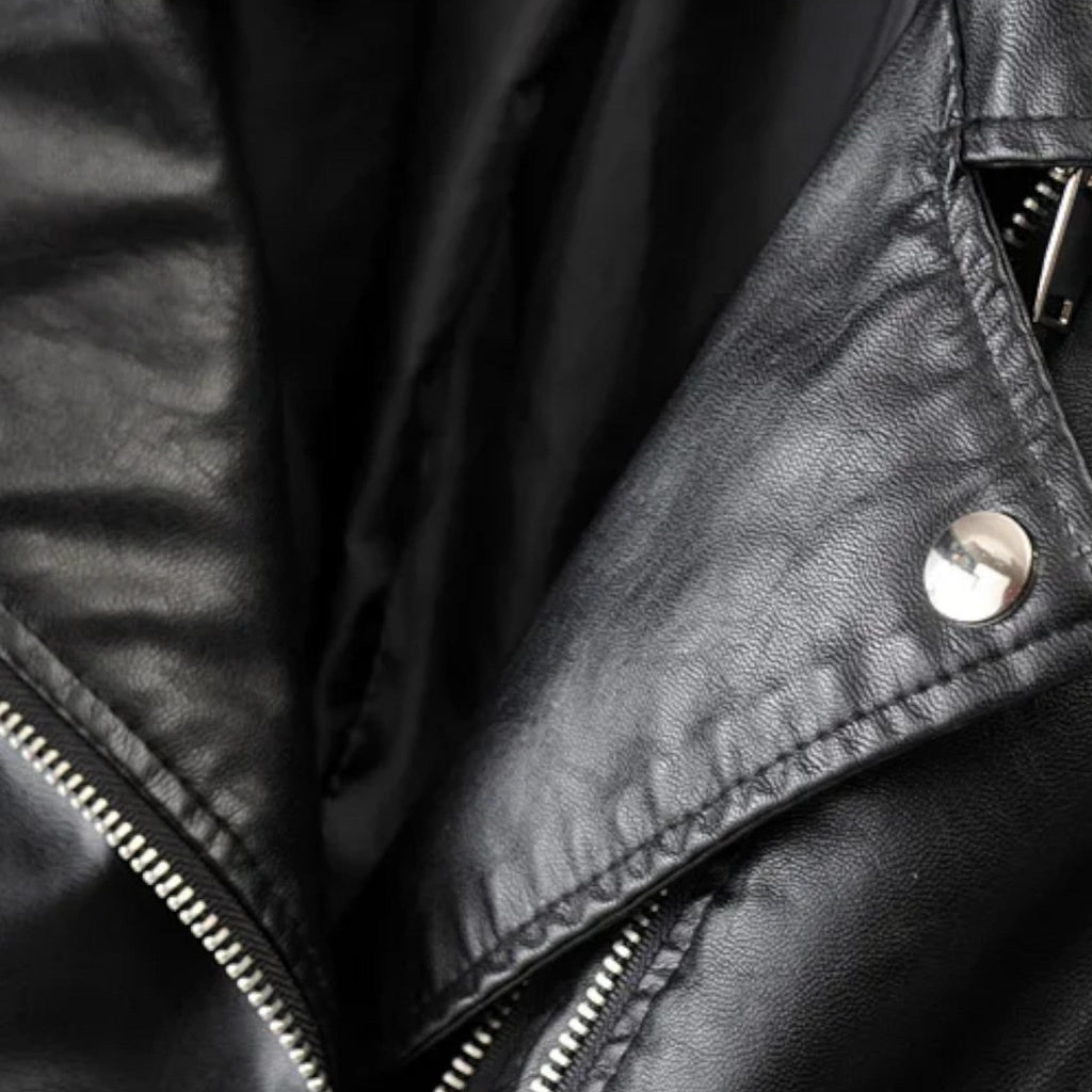 Isabel | Chaqueta de Cuero para Mujer con Diseño Biker Elegante 4