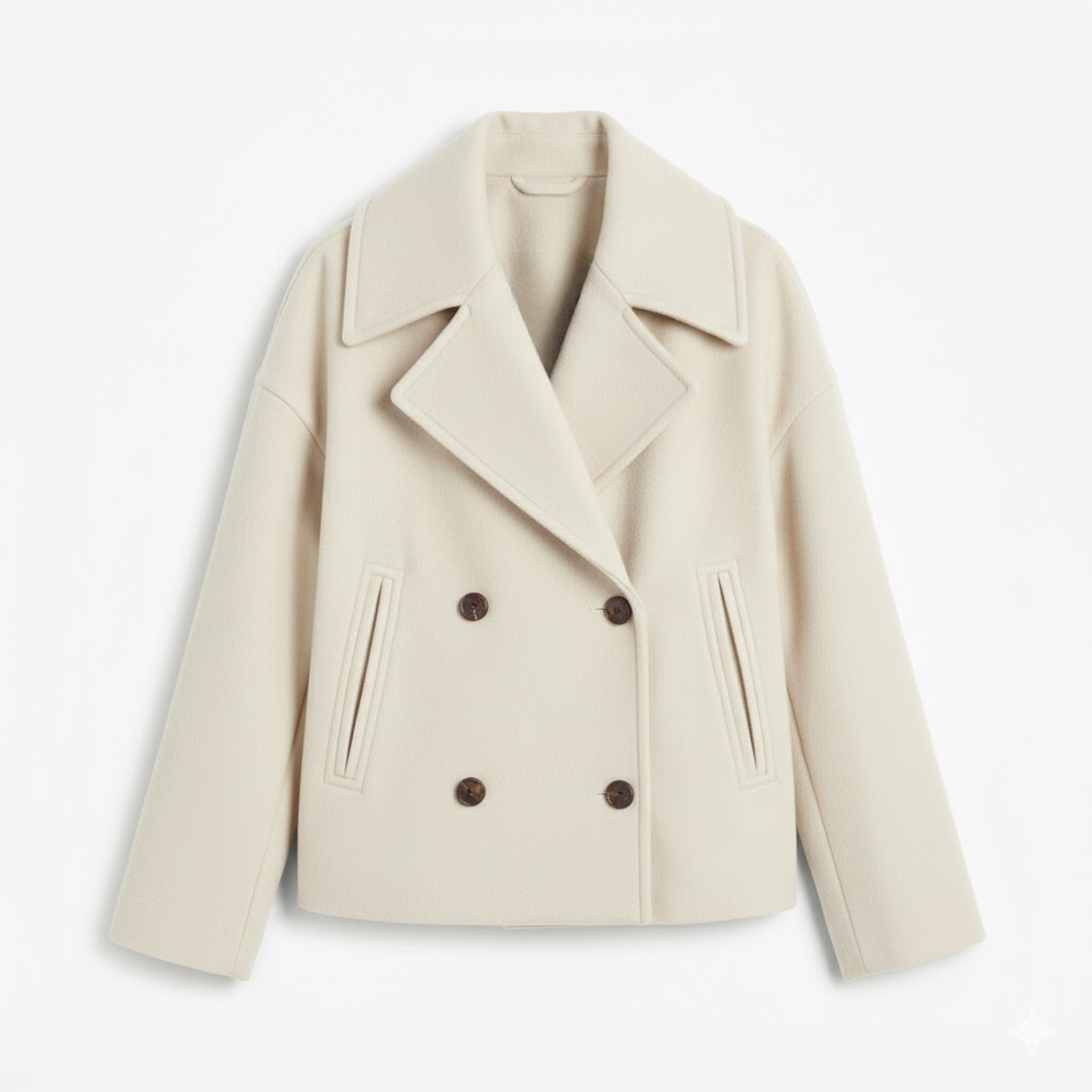 Isabel | Chaquetón Corto de Lana Doble Botonadura para Mujer Otoño e Invierno 5