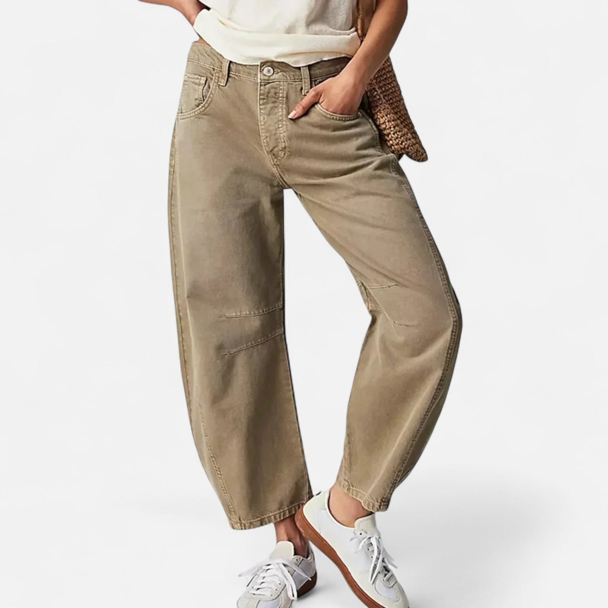 Isabel | Pantalones Vaqueros Mujer Corte Amplio de Mezclilla Premium 3