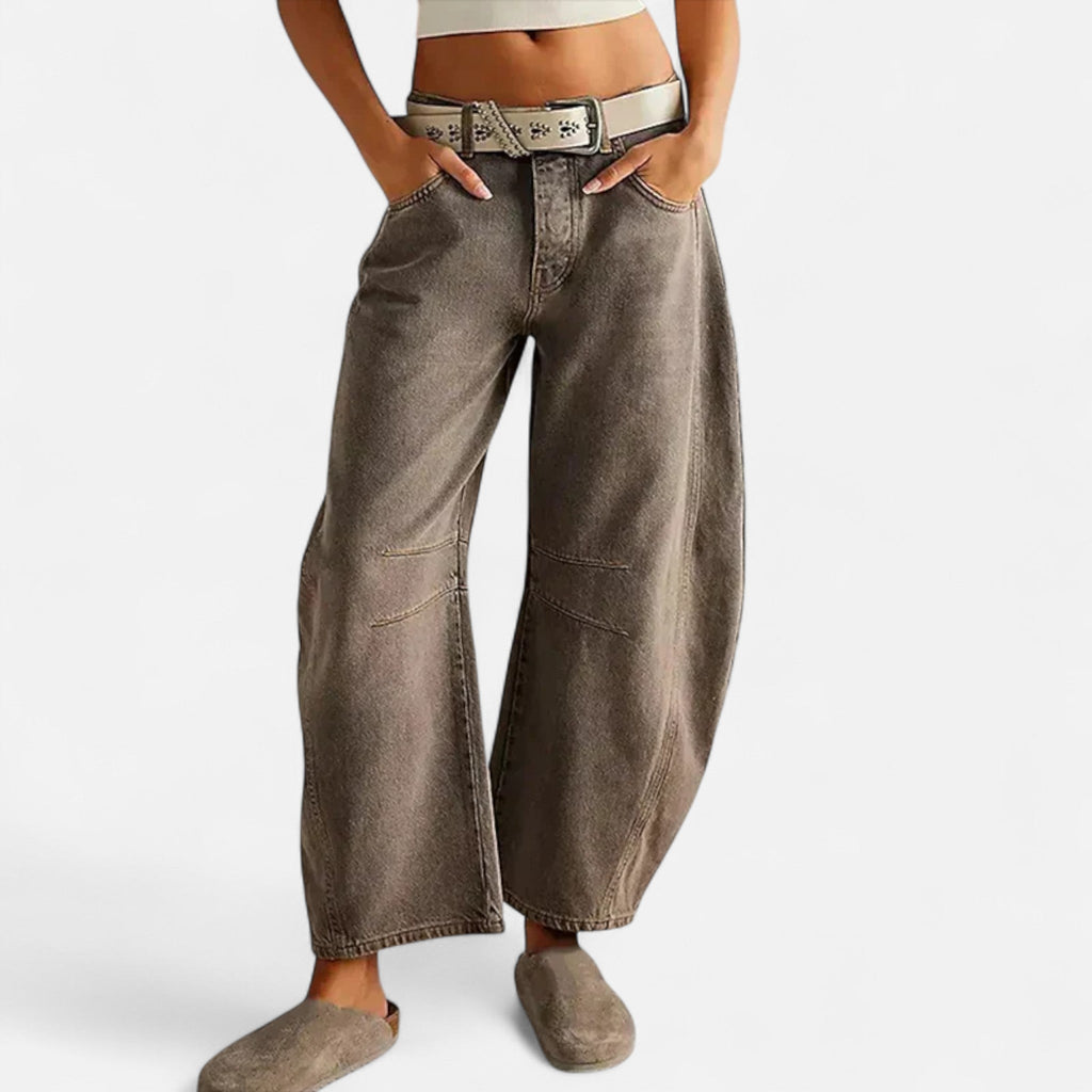 Isabel | Pantalones Vaqueros Mujer Corte Amplio de Mezclilla Premium 4