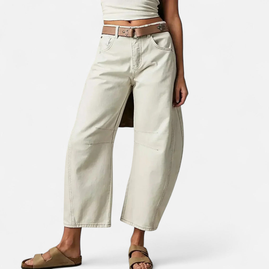 Isabel | Pantalones Vaqueros Mujer Corte Amplio de Mezclilla Premium 5