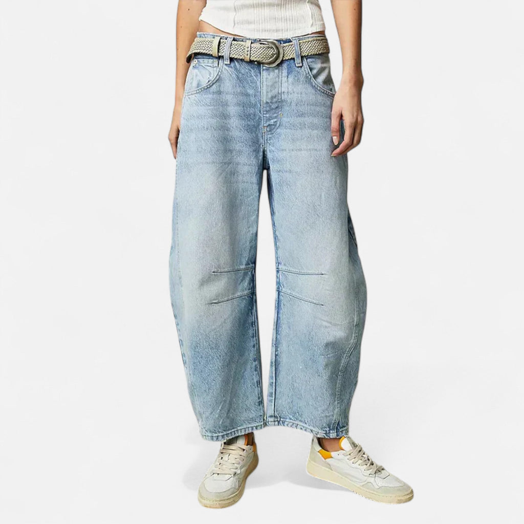 Isabel | Pantalones Vaqueros Mujer Corte Amplio de Mezclilla Premium 6