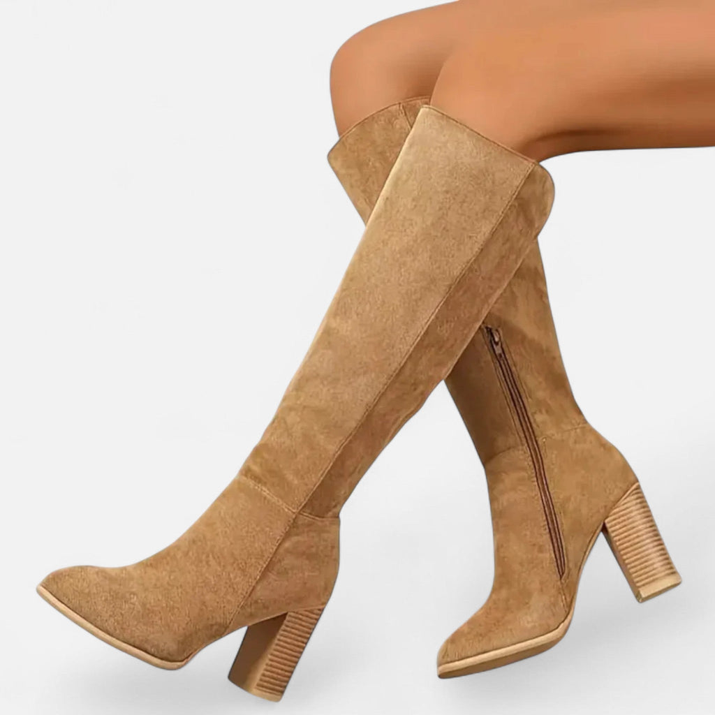 Isabella | Botas Altas Negras de Cuero para Mujer Elegantes y Sofisticadas 0