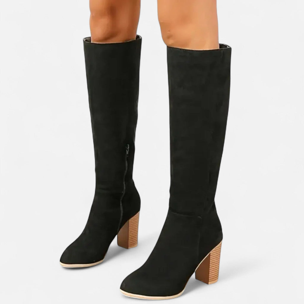 Isabella | Botas Altas Negras de Cuero para Mujer Elegantes y Sofisticadas 2