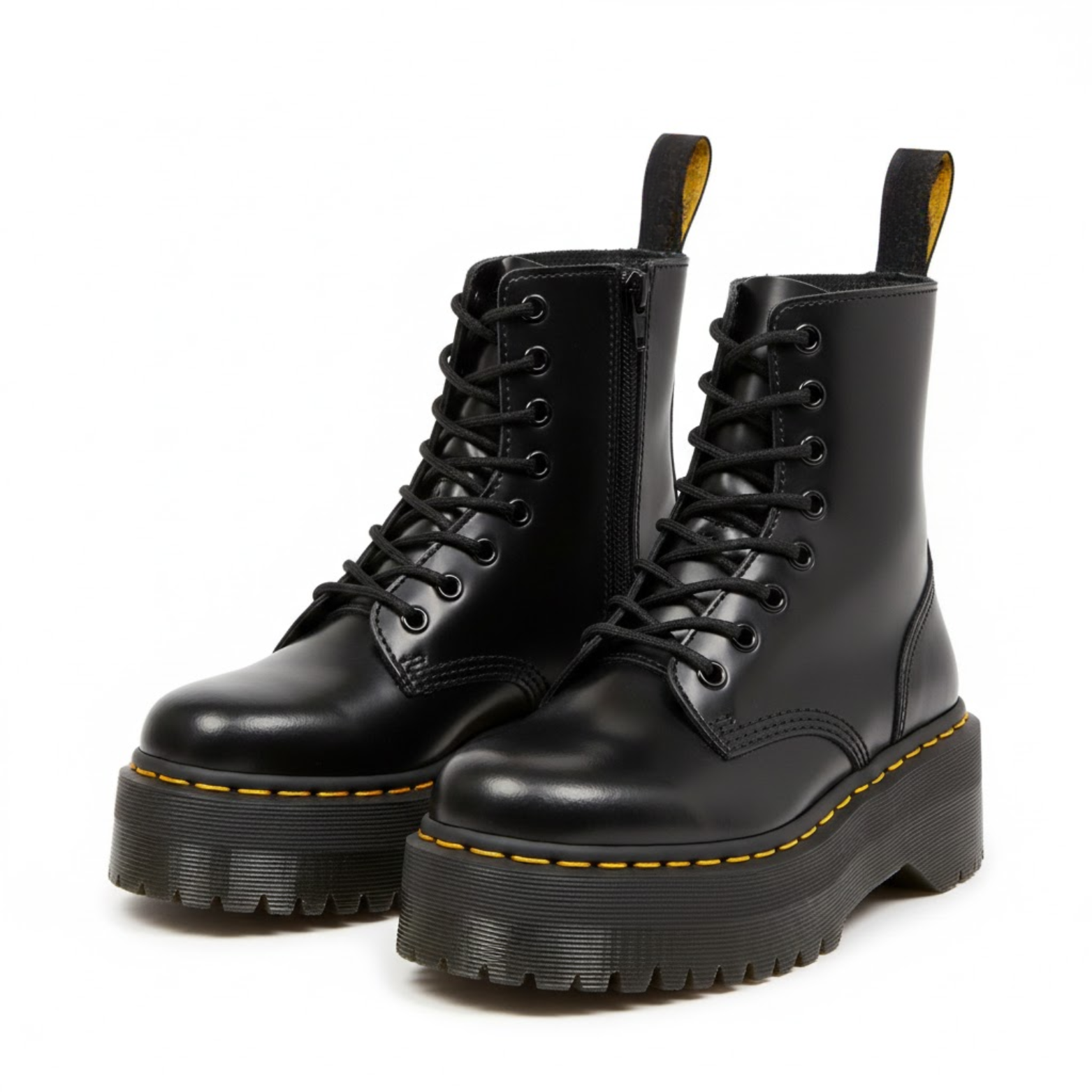 Isabella | Botas Negras Chelsea de Plataforma Alta para Mujer 0