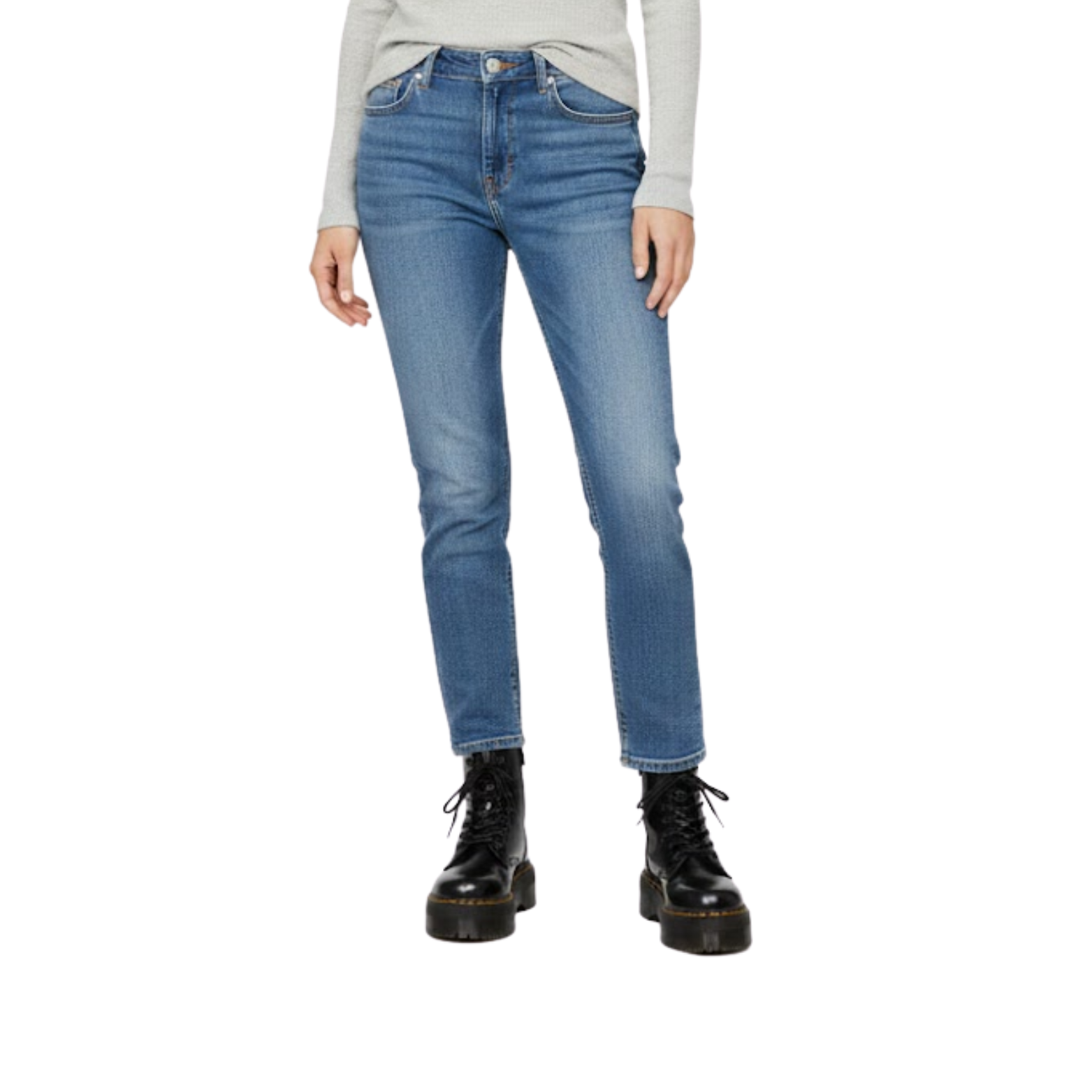 Isabella | Botas Negras Chelsea de Plataforma Alta para Mujer 1