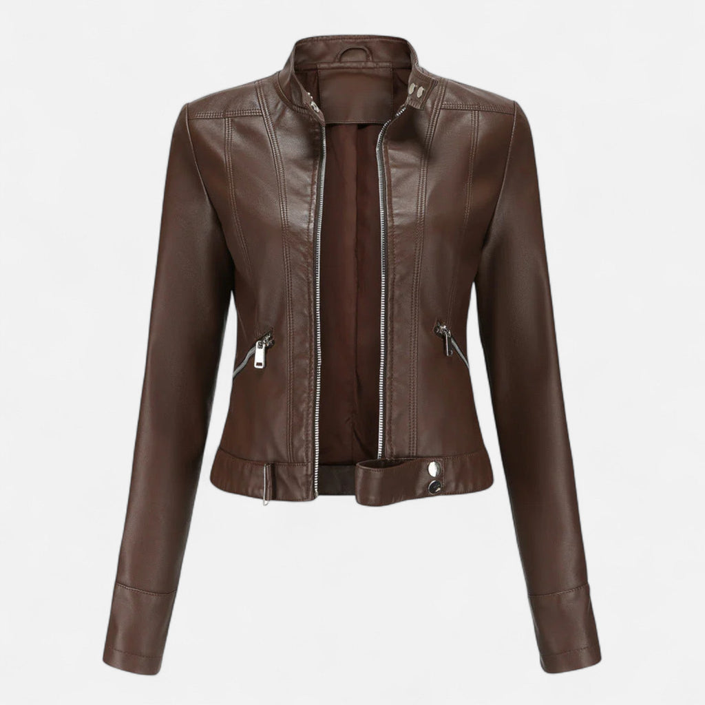 Isabella | Chaqueta de Cuero Vegano Elegante para Mujer 0