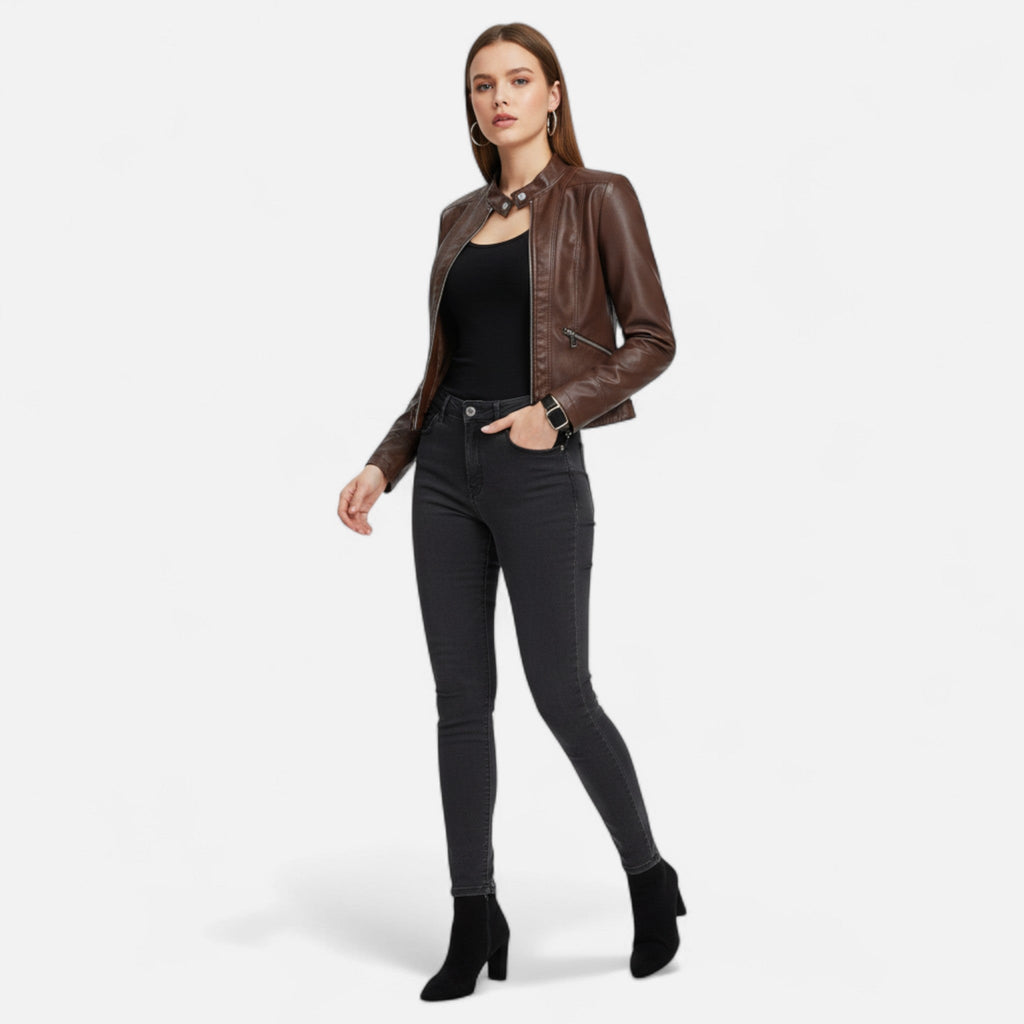 Isabella | Chaqueta de Cuero Vegano Elegante para Mujer 1