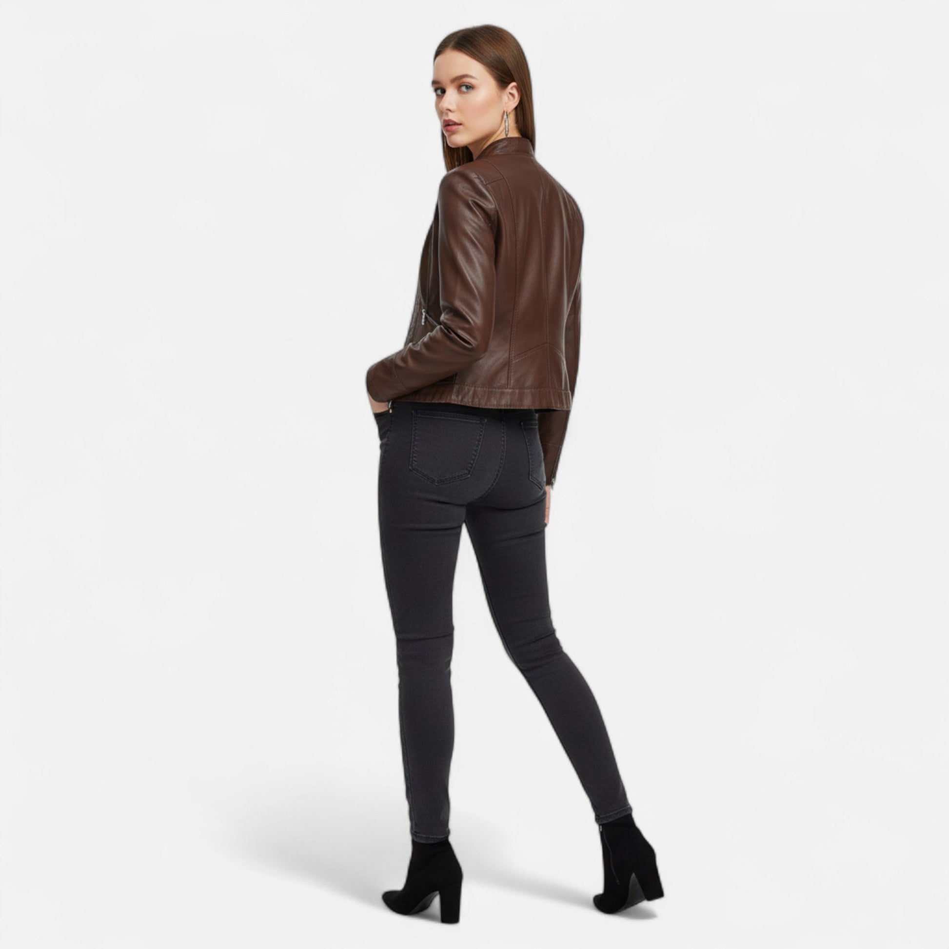 Isabella | Chaqueta de Cuero Vegano Elegante para Mujer 2