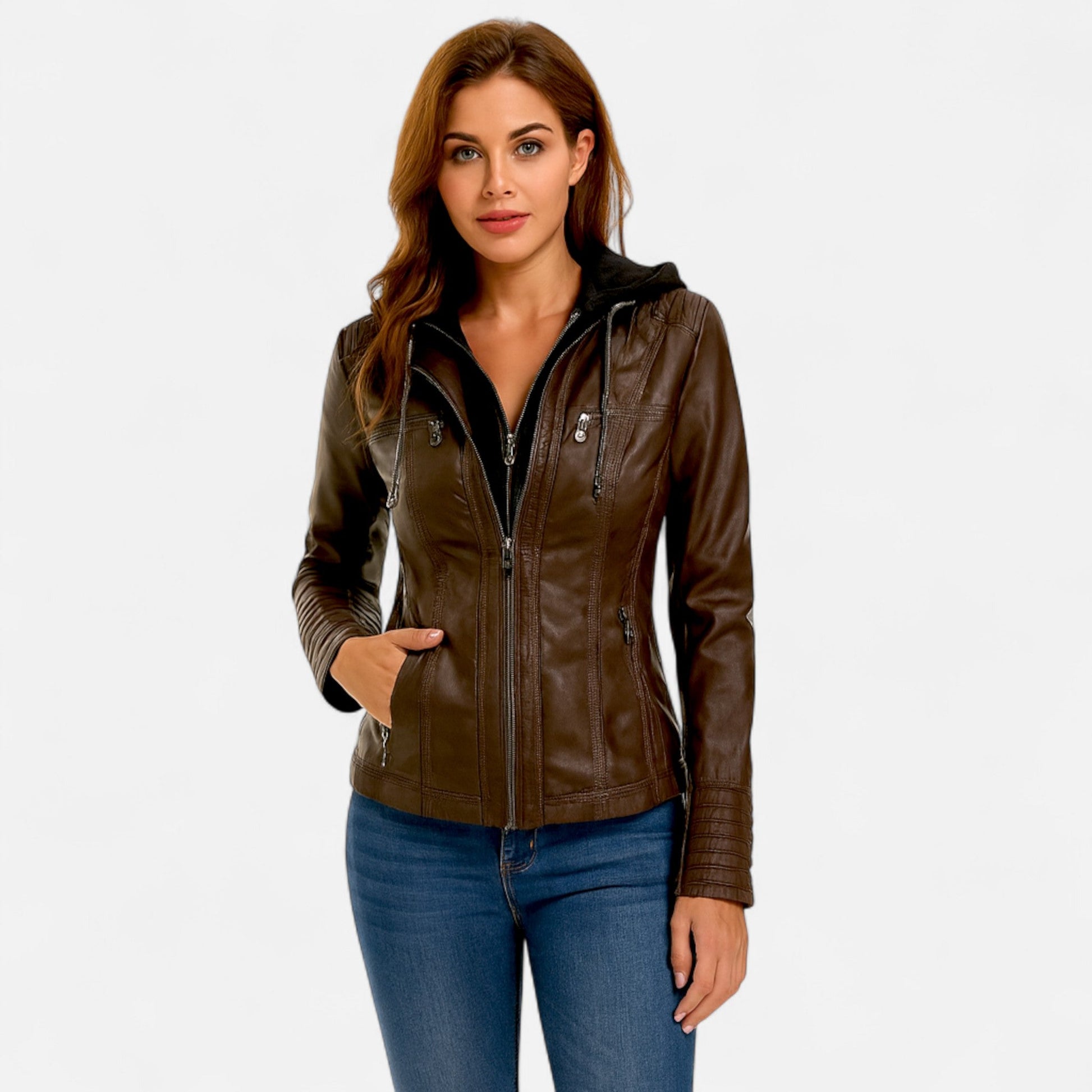 Isabella | Chaqueta de Cuero para Mujer con Diseño Elegante y Sofisticado 1