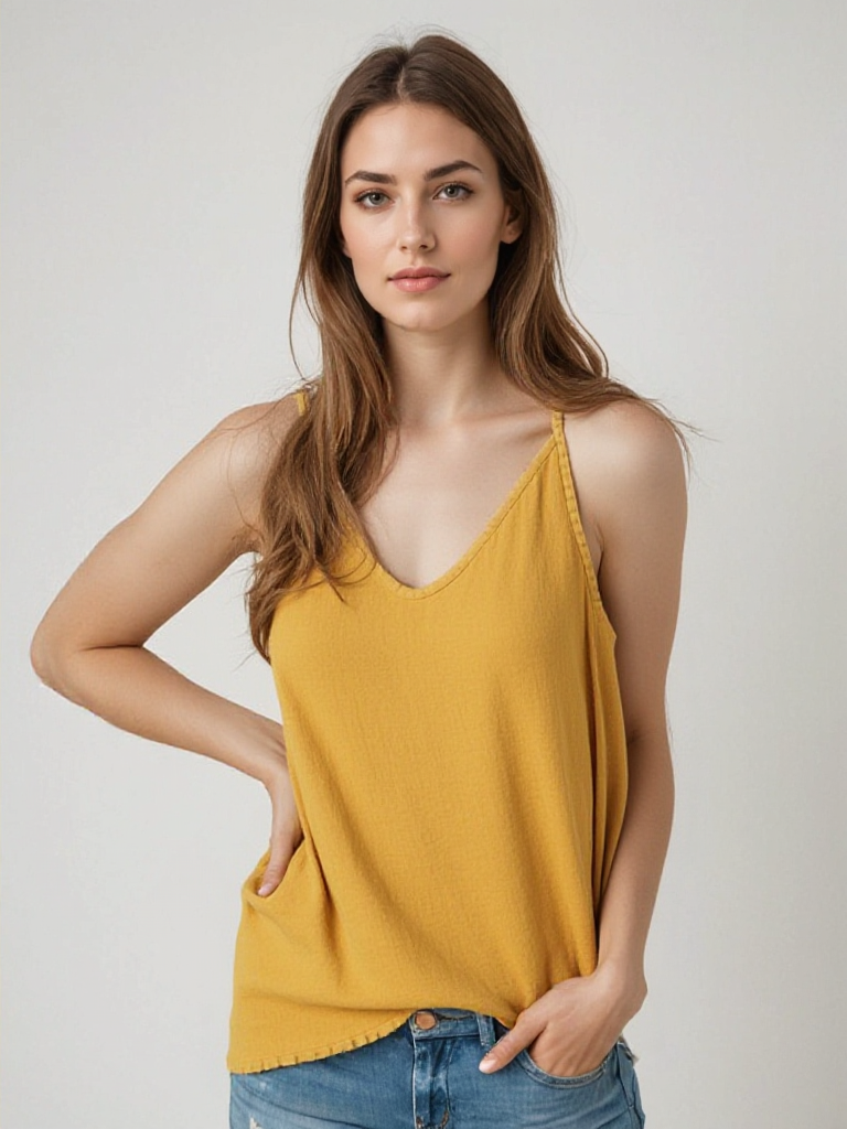 Isabella | Fresco Largo Top de Lino Elegante 0