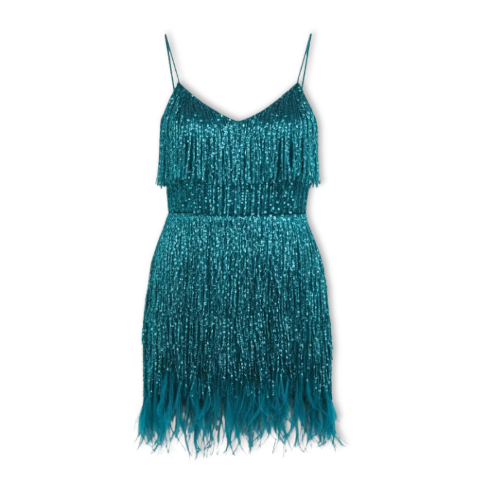Isabella | Vestido Corto de Noche con Lentejuelas y Plumas para Mujer 5