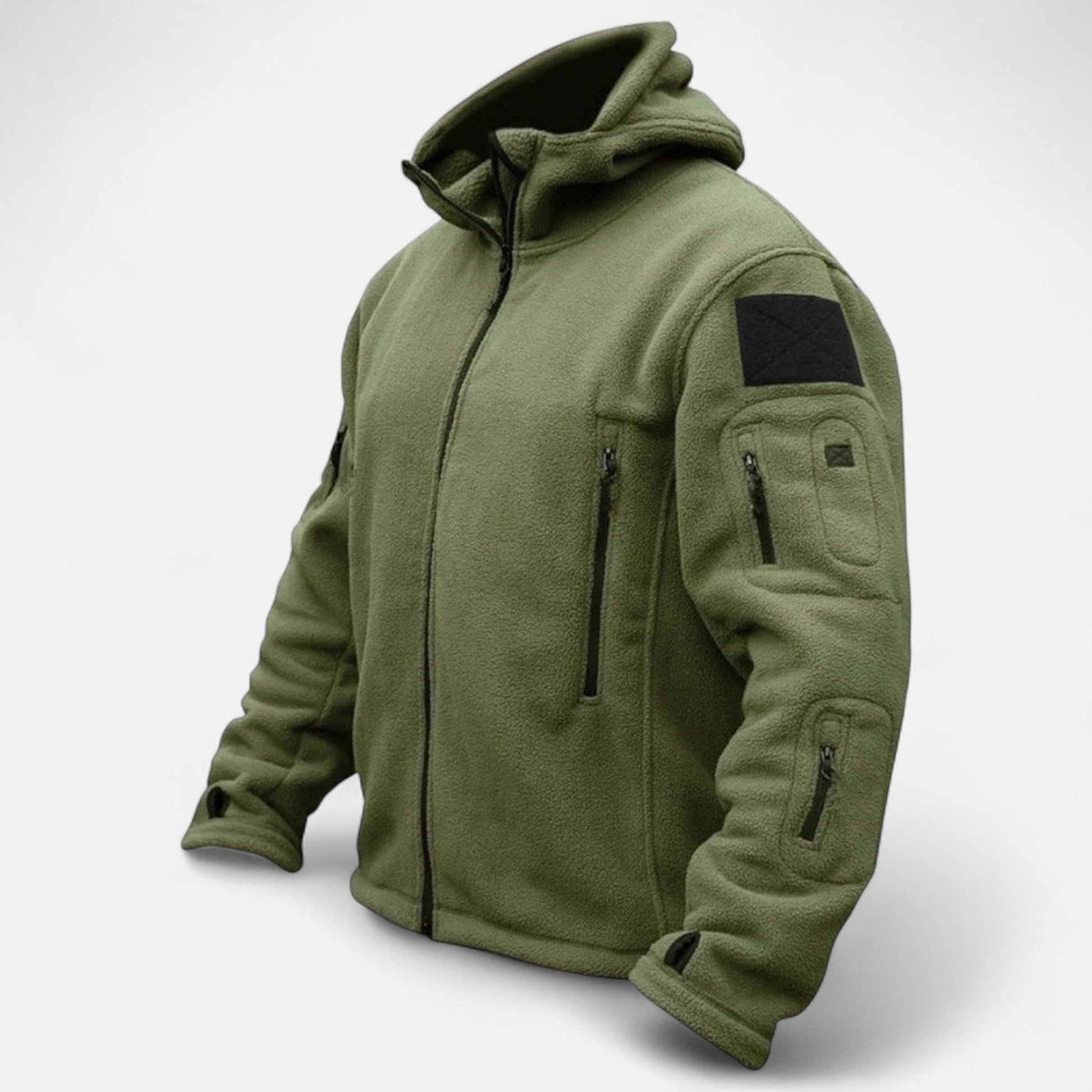 Javier | Chaqueta Táctica de Forro Polar para Hombre con Capucha para Invierno 0