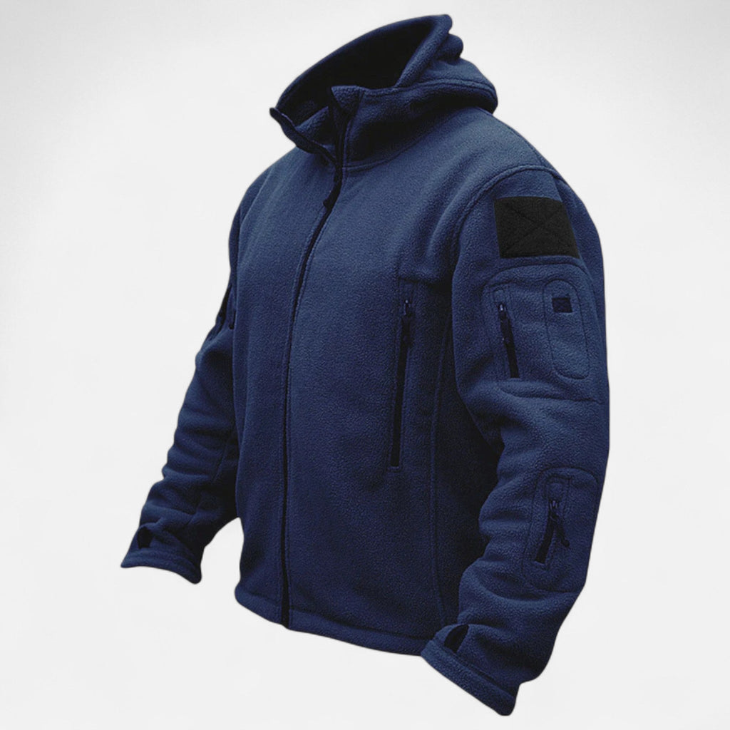 Javier | Chaqueta Táctica de Forro Polar para Hombre con Capucha para Invierno 4